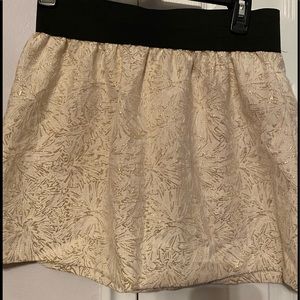 Delia’s metallic skirt